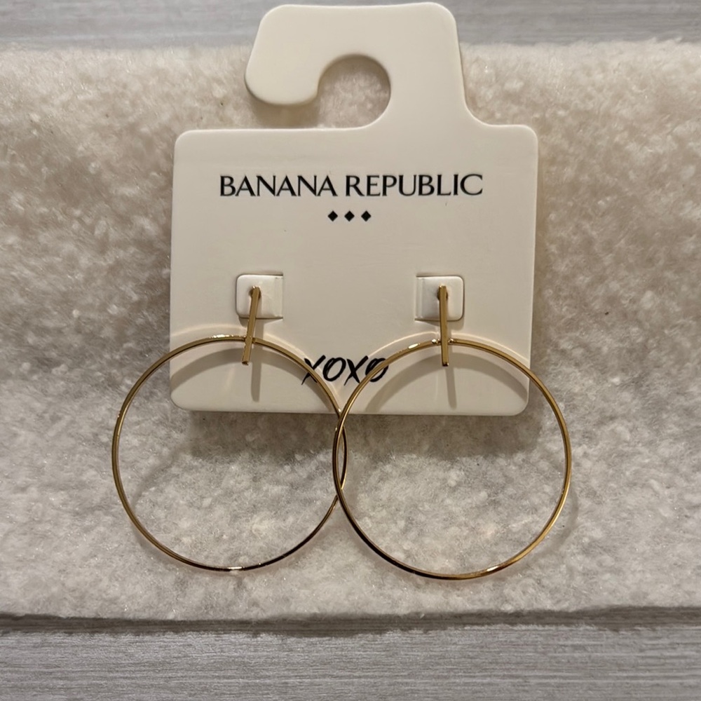 Banana Republic Gold Hoop Earrings